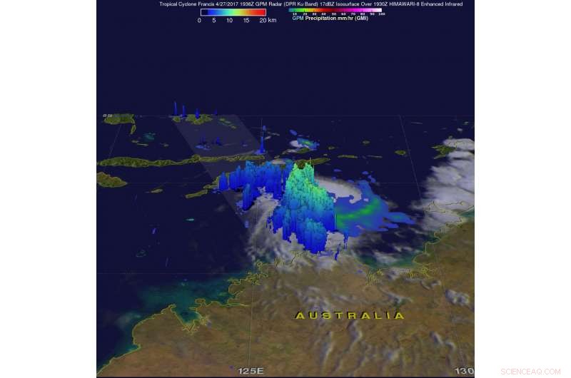 NASA Tracks Intensifying Tropical Cyclone Frances Near Australia