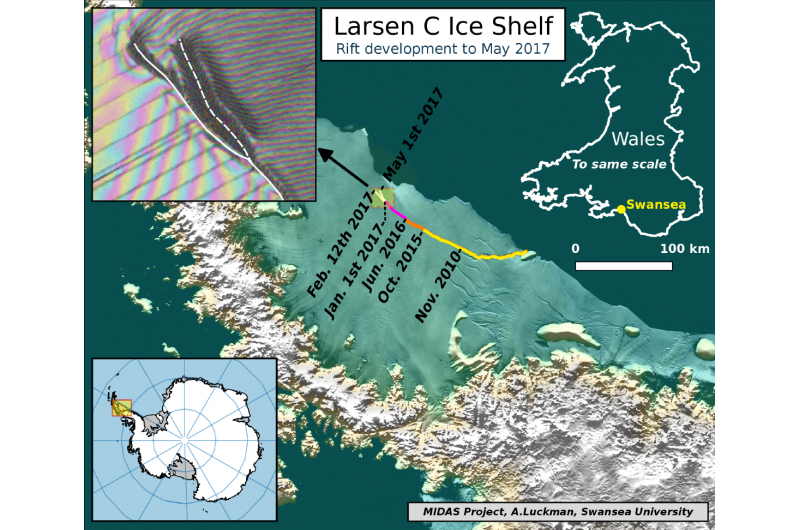 Antarctic Ice Rifts Expand: New Branch Discovered via Latest Satellite Data