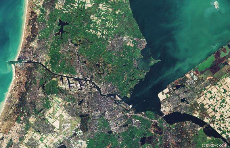 Copernicus Sentinel-2B Captures Amsterdam, Netherlands – A Stunning Satellite View