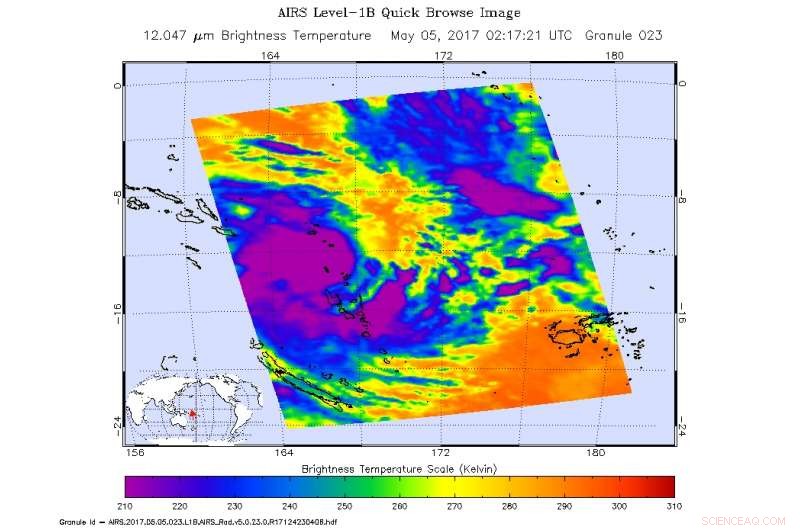 NASA Satellite Captures Tropical Cyclone Donna Over Vanuatu