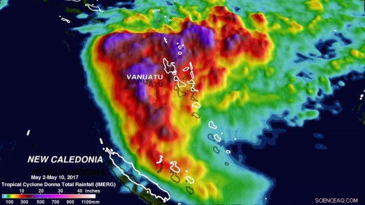 NASA Studies Record-Breaking Rainfall from Tropical Cyclone Donna