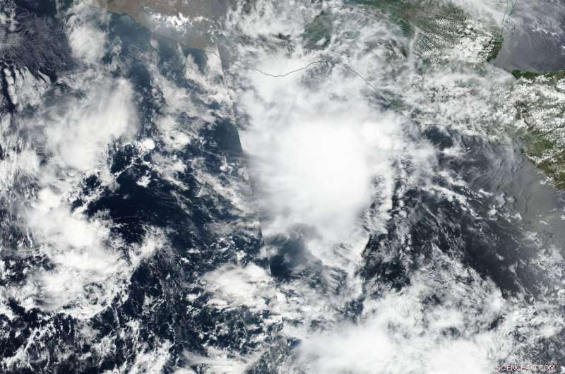 NASA Satellites Track Rapid Dissipation of Tropical Storm Adrian in the Eastern Pacific