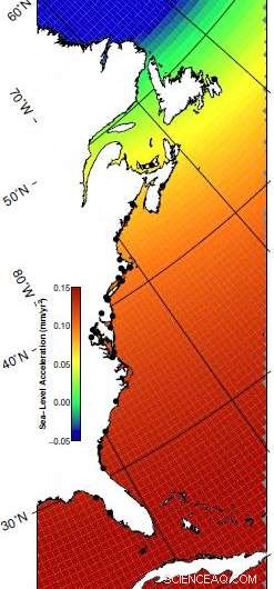 Scientists Model Variations in East Coast Sea Level Rise