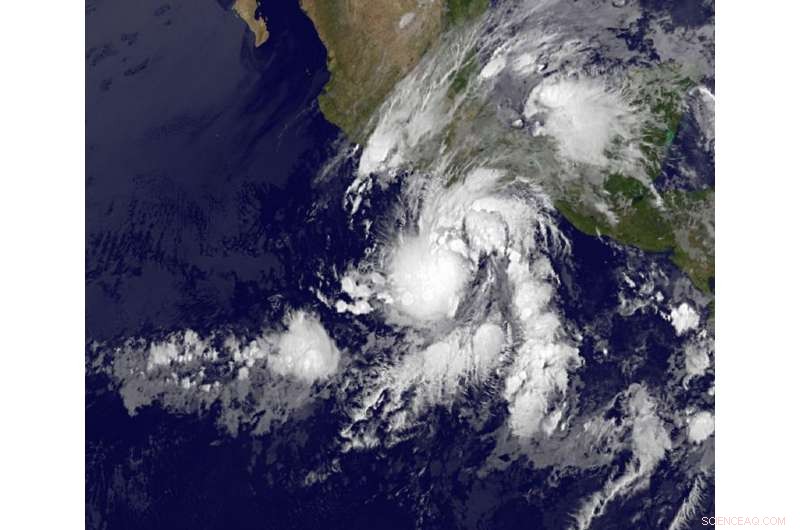 NASA Detects Formation of Tropical Depression Two-E in the Eastern Pacific