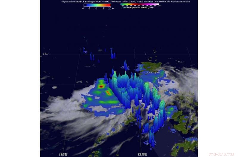 NASA Monitors Rainfall Rates Ahead of Tropical Storm Merbok s Landfall