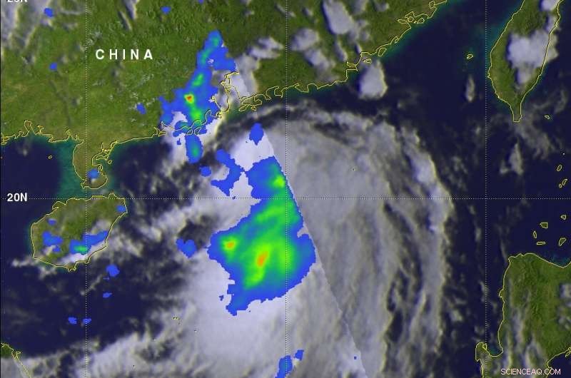 NASA Monitors Rainfall Rates Ahead of Tropical Storm Merbok s Landfall