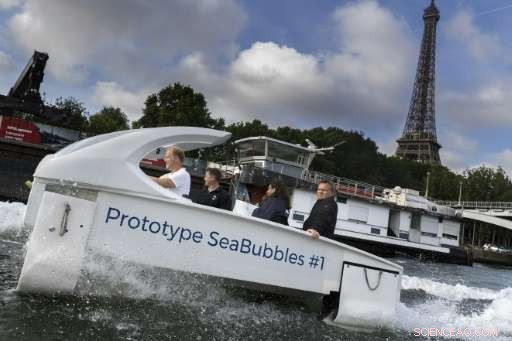 Electric Sea Bubble Taxi Tested on Paris Seine—Silent, Eco‑Friendly Transport