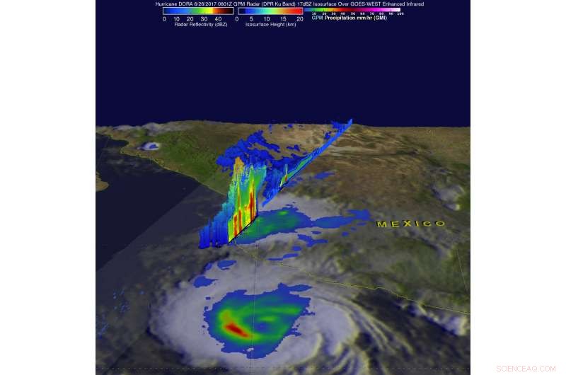 NASA Analyzes Intense Rainfall from Tropical Storm Dora