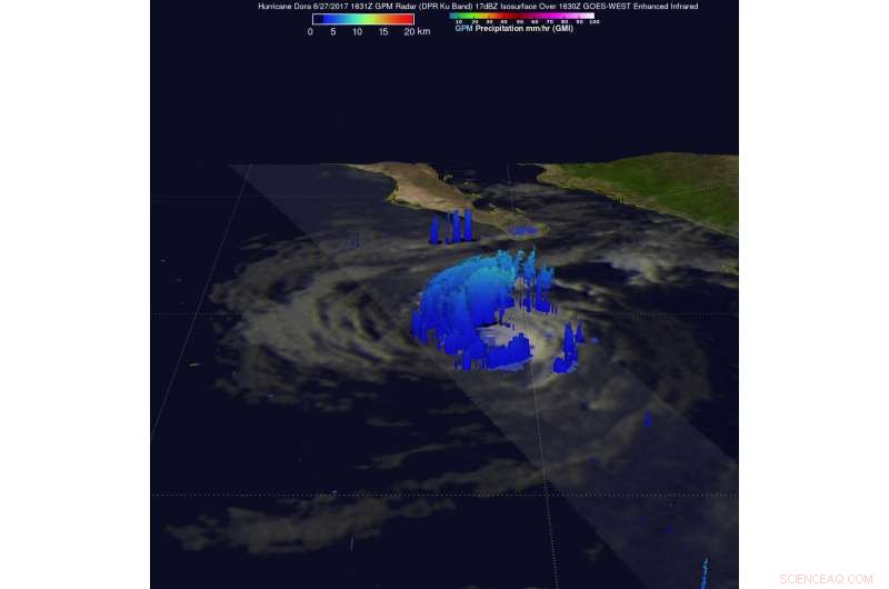 NASA Monitors Swift Dissipation of Tropical Storm Dora