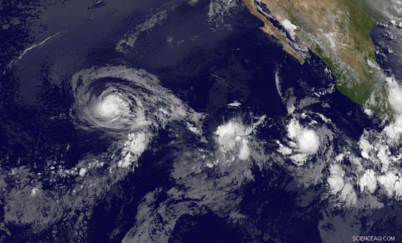 Satellite Image Reveals Decline of Hurricane Fernanda