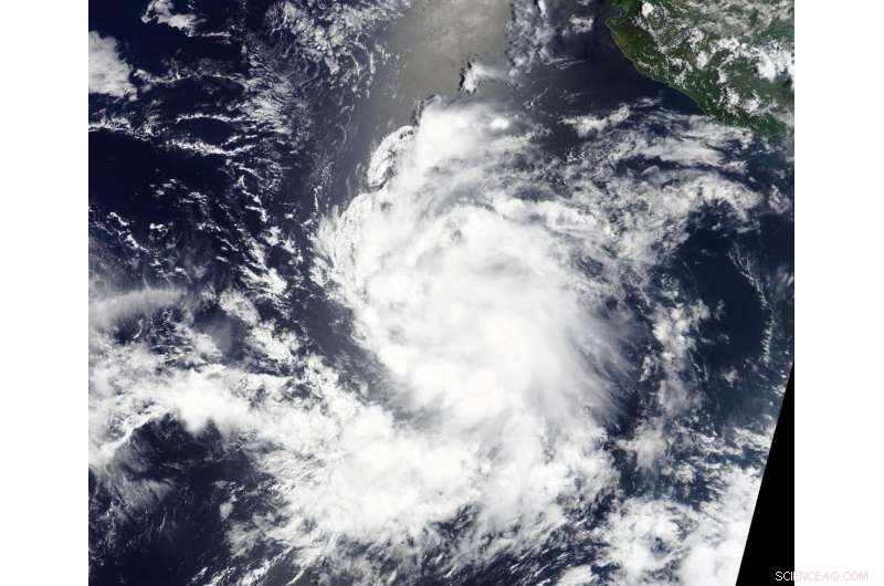 NASA’s Terra Satellite Tracks Tropical Storm Greg Off Mexico’s Coast