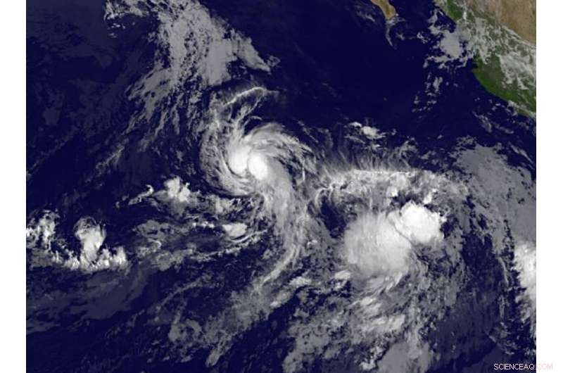 GOES Satellite Captures Tropical Storm Greg’s Development After Merging With Remnant Depression