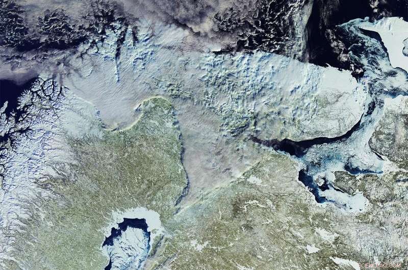 Copernicus Sentinel-3 Satellite Image of Northeastern Europe