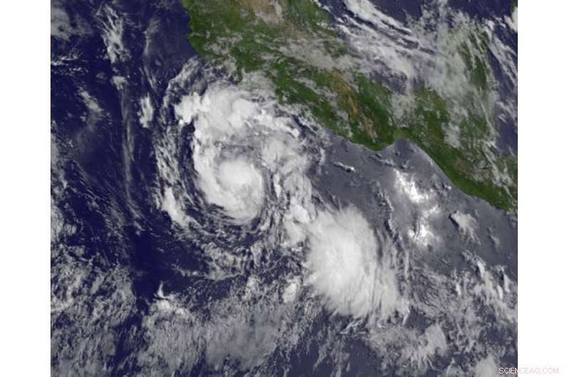 NOAA Satellite Snapshot: Compact Hurricane Hilary Over the Pacific