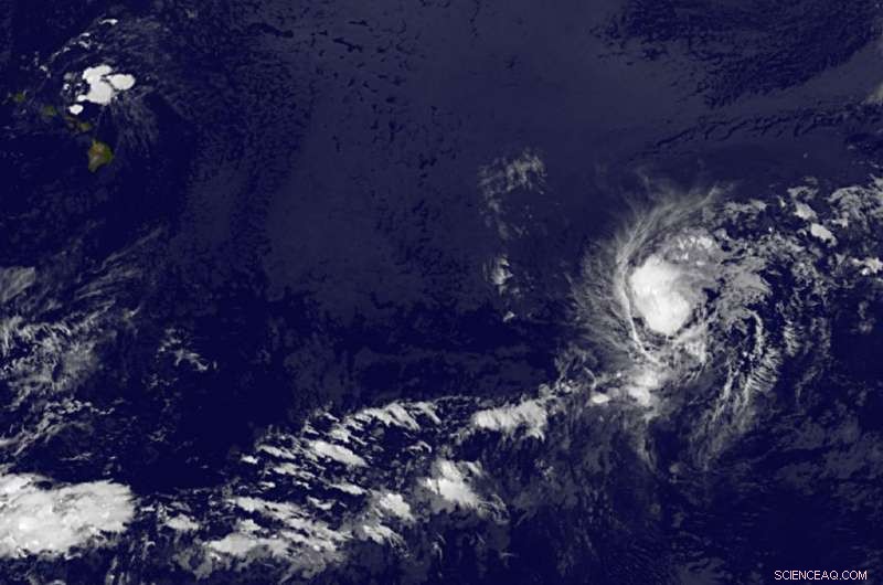 Satellite Imaging Reveals Tropical Storm Greg Weakening and Losing Structure