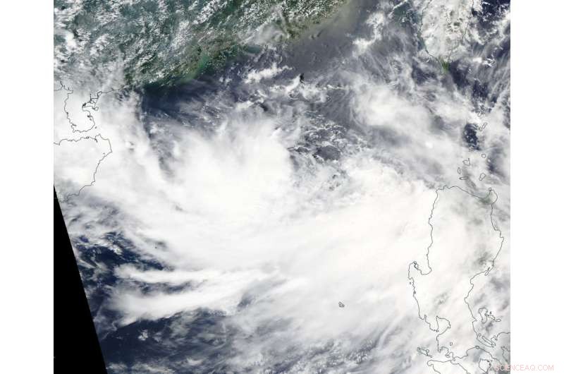 NASA s Aqua Satellite Images Tropical Depression 12W in the South China Sea