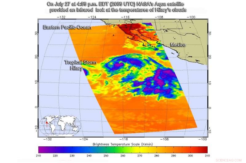 NASA Reports Hurricane Hilary Weakening to Tropical Storm Status
