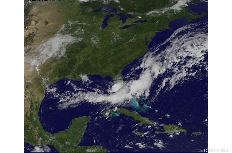 NASA Tracks Tropical Storm Emily Before and After Landfall with Satellite Imaging