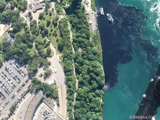 Niagara Falls Water Turns Black at Base Due to Discharge