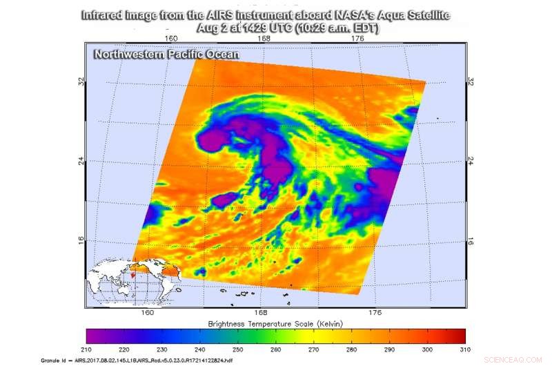 NASA Tracks Tropical Storm Nalgae as It Faces Strong Wind Shear