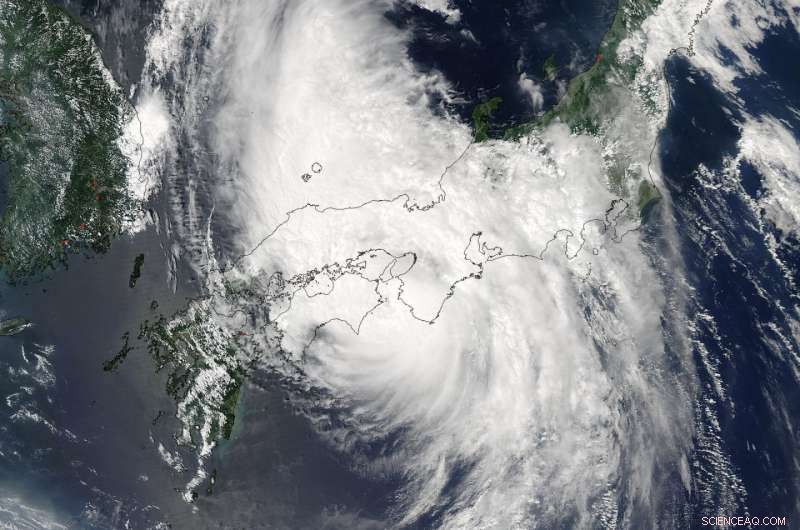 NASA s Aqua Satellite Captures Typhoon Noru Over Southern Japan