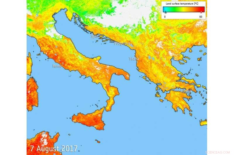 Heatwave in Southern Europe: Heat Map Highlights Rising Temperatures