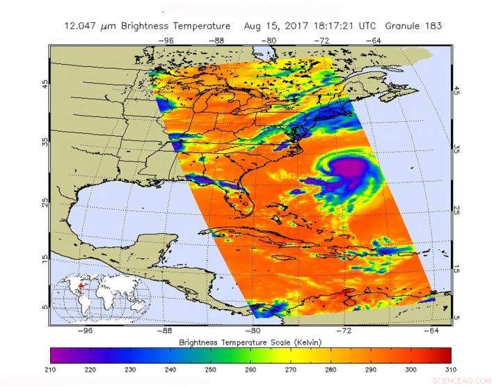 NASA’s Infrared Imaging Uncovers Hurricane Gert’s Intense Core