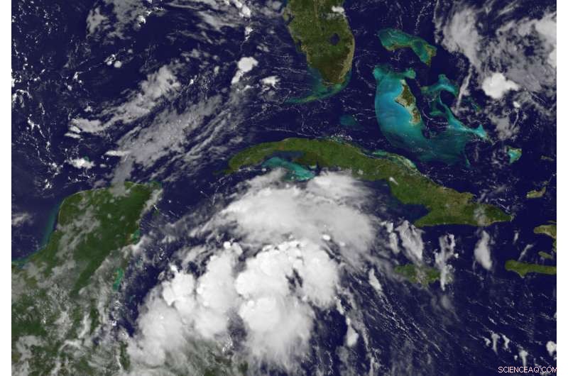 NOAA Satellite Tracks Remnants of Tropical Storm Harvey Near Honduras