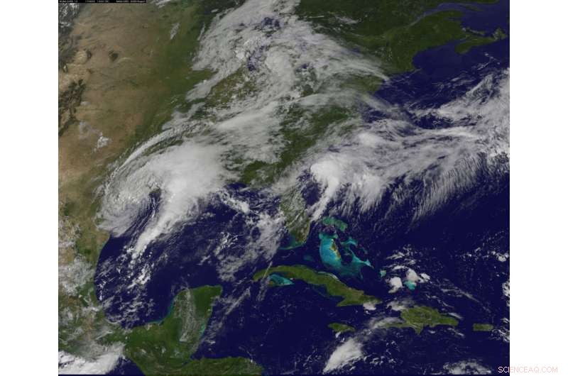 NASA Tracks Tropical Storm Harvey’s Return to the Gulf of Mexico