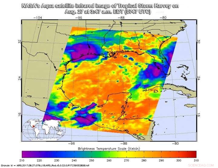 NASA Infrared Data Reveals Harvey’s Exceptional Rainmaking Power