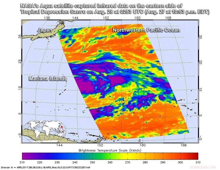 NASA s Aqua Satellite Captures Infrared Images of Tropical Cyclone Sanvu