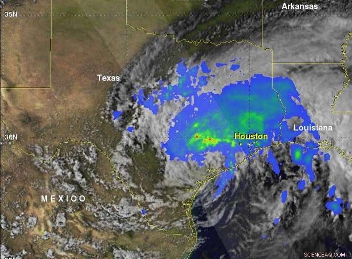 NASA Calculates Flood‑Risk Rainfall from Tropical Storm Harvey