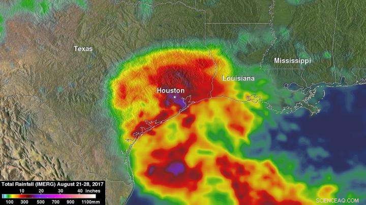 NASA Calculates Flood‑Risk Rainfall from Tropical Storm Harvey
