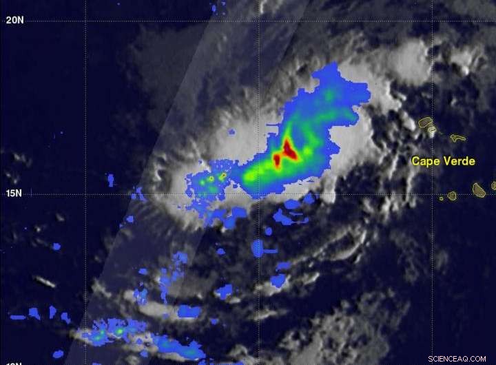 GPM Satellite Detects Tropical Storm Irma Forming Near Cape Verde Islands