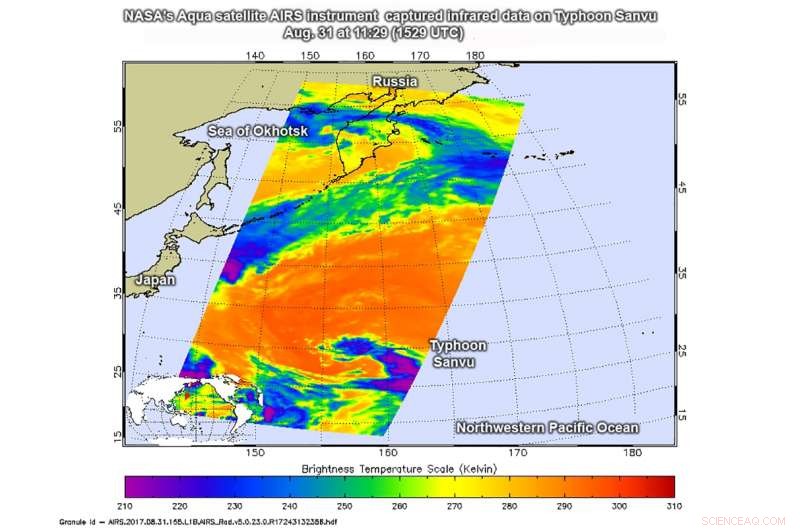 NASA Tracks Typhoon Sanvu s Rapid Intensification