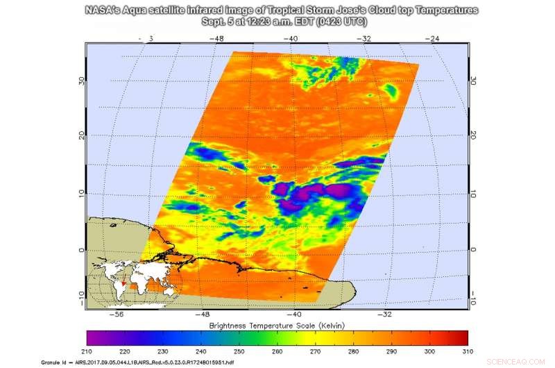 NASA Tracks the Formation of Tropical Storm Jose