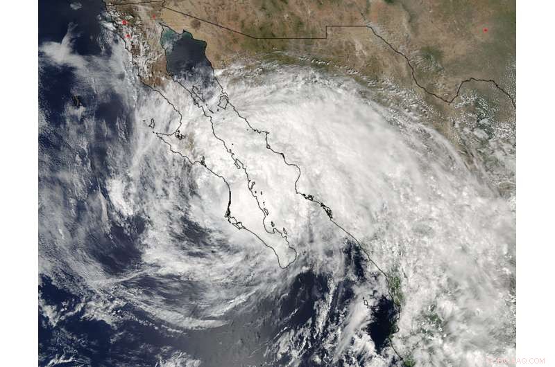 Suomi NPP satellite captures Lidia’s dissipation