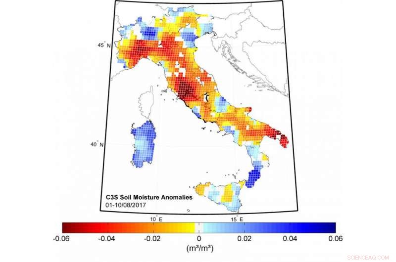 Space Observations Reveal Italy s Drought Conditions