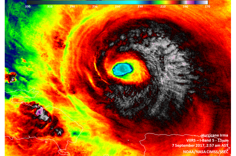 Satellite Imaging Reveals the Multi-Faced Storm of Hurricane Irma