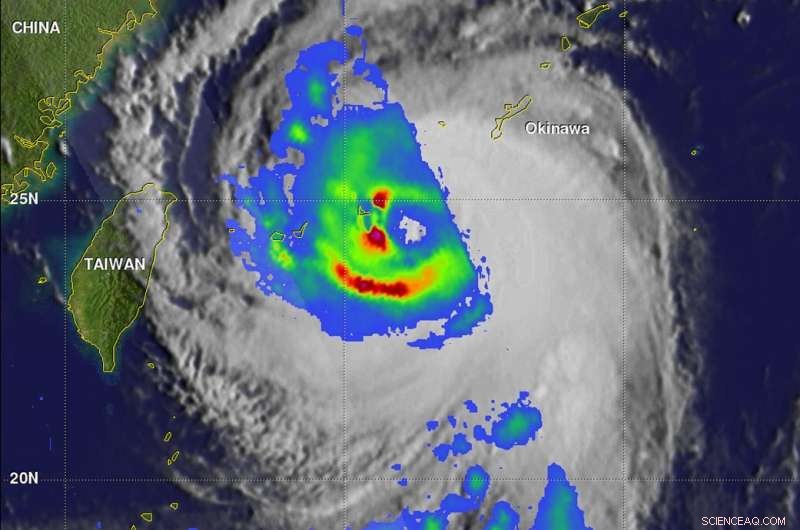 GPM Data Reveals Typhoon Talim Threatening Japanese Islands