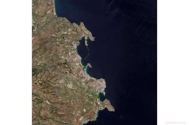 High-Resolution Satellite View of Syracuse, Italy