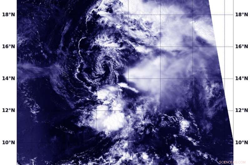 NASA Detects Wind Shear Influencing Tropical Storm Lee