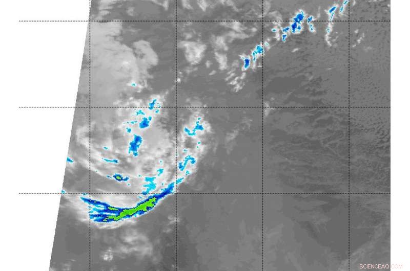 NASA Satellite Data Confirms Otis Has Lost Precipitation, Now a Remnant