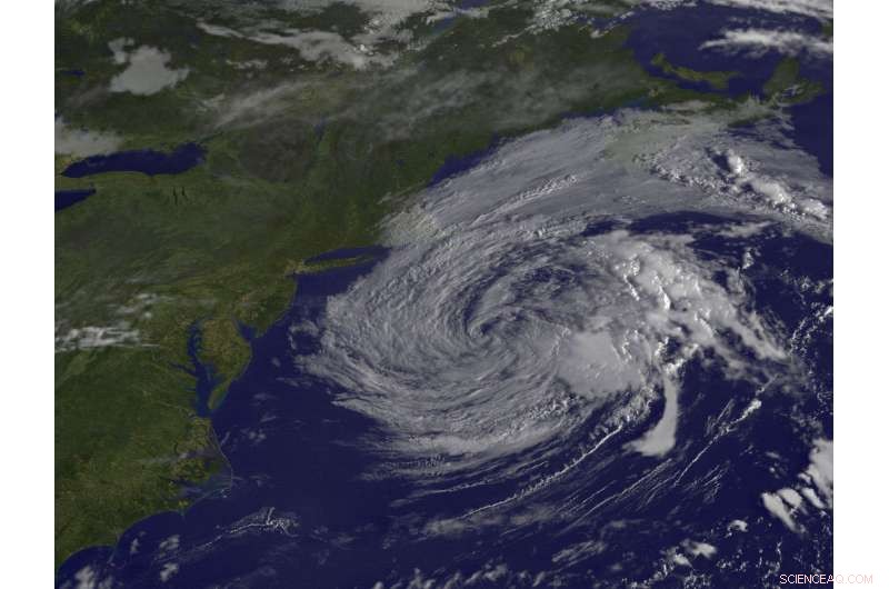 NOAA Satellite Image Shows Post‑Tropical Cyclone Jose Weakening