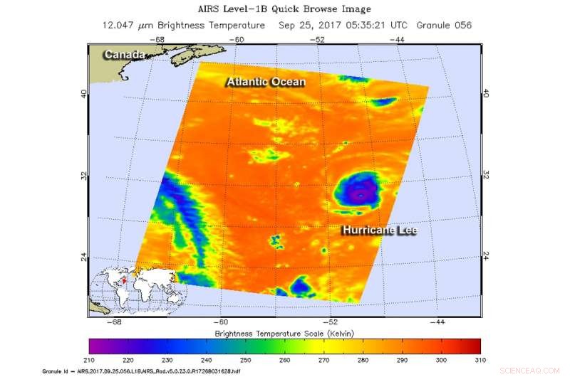 Hurricane Lee Intensifies into a Small, Persistent Storm in the Central Atlantic