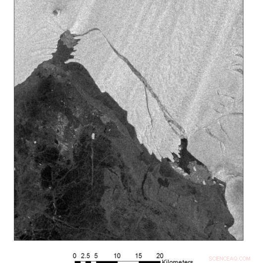 Massive Iceberg Calves from Pine Island Glacier, Confirmed by Satellite