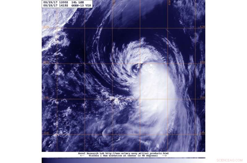 NASA Forecasts a Declining Hurricane Lee Approaching the UK