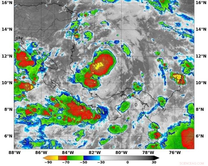 NASA Reports Formation of Tropical Depression 16 in the Southwestern Caribbean Sea