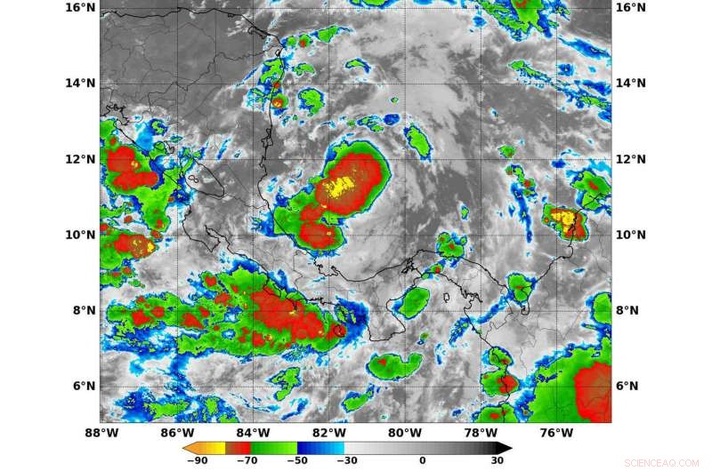 NASA Reports Formation of Tropical Depression 16 in the Southwestern Caribbean Sea