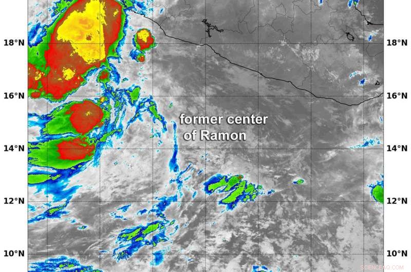 NASA Observes Hurricane Ramon Transitioning into a Trough